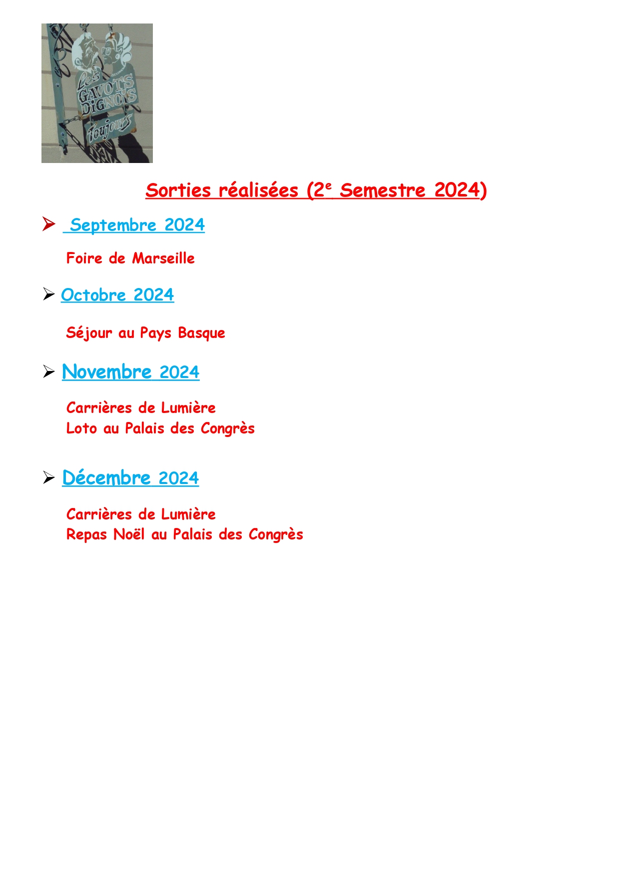 SORTIES REALISEES 2e semestre 2024 page 0001