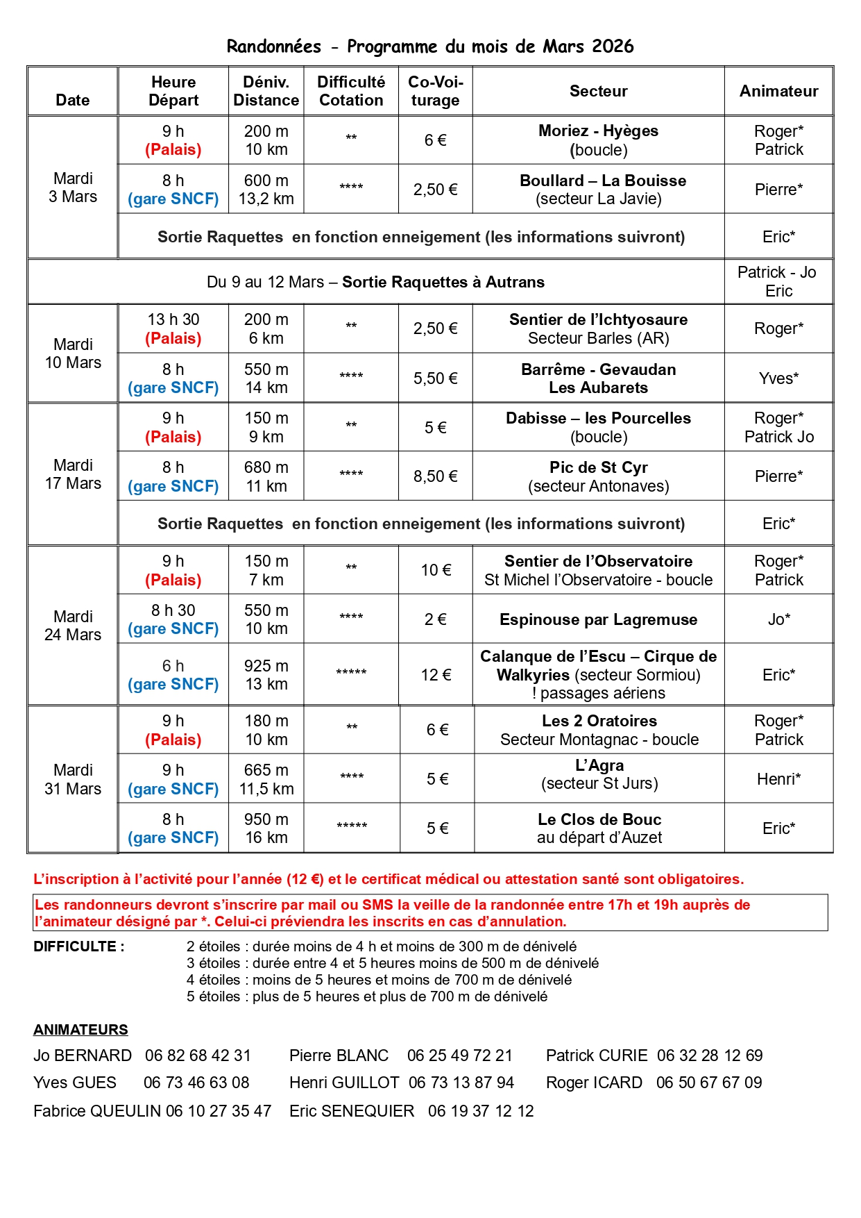 programme Randos Mars 2026 page 0001